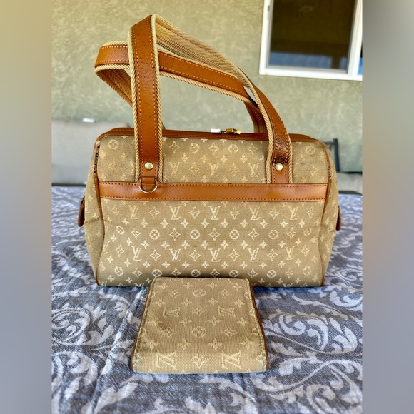 Louis Vuitton Mini Lin Yellow Denim Josephine Purse WITH Matching Wallet - Picture 3 of 17